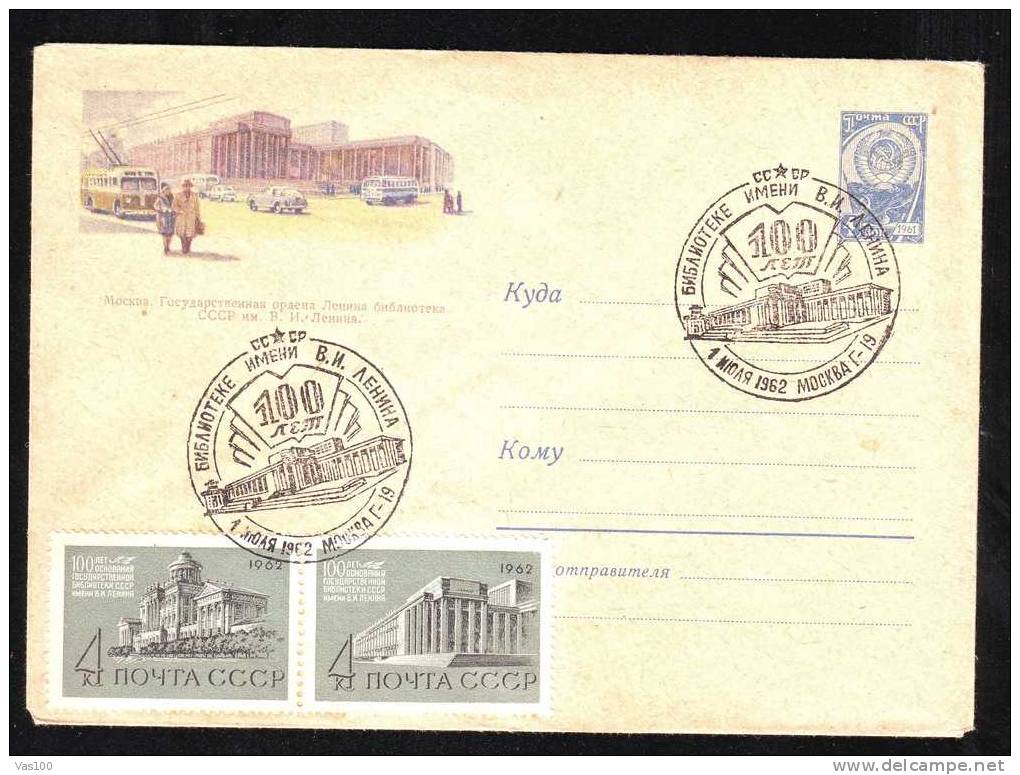 Car, Trolley 1961 Stationery Cover RUSSIA - Busses