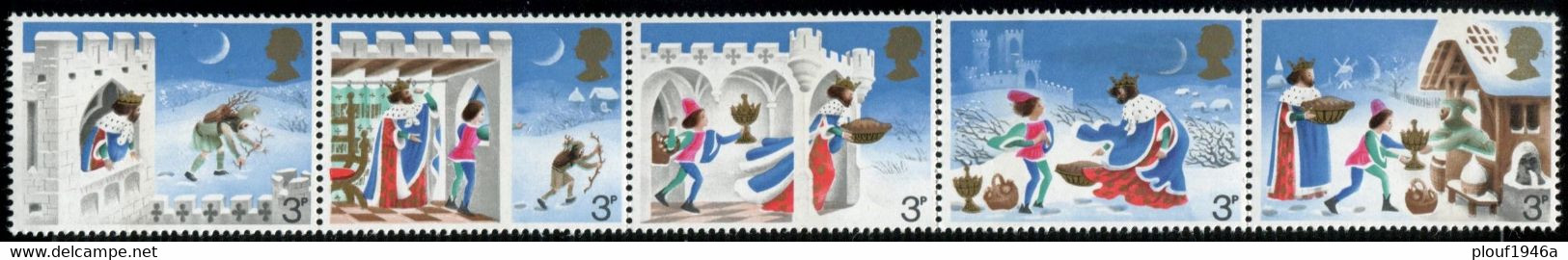 Pays : 200,6 (G-B) Yvert Et Tellier N° :   702 A -707  (**) NMH  [NOEL][CHRISTMAS] - Unused Stamps