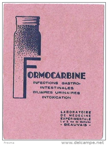 Buvard Formocarbine Gastro - Produits Pharmaceutiques