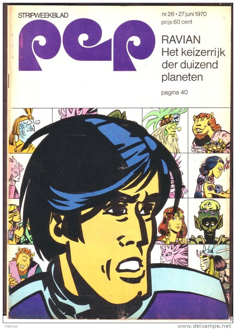 1970 - PEP - N° 26 -Weekblad - Met  Met Fotos/Artikel Over EARTH & FIRE. Lucky LUKE - ASTERIX - BLUEBERRT.... - Pep