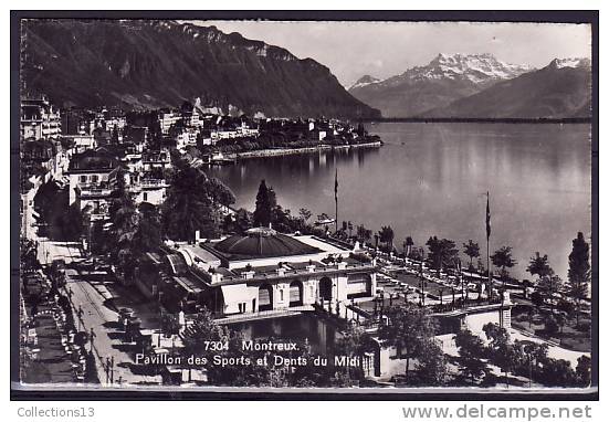 SUISSE - Montreux - Pavillon Des Sports Et Dents Du Midi - Port