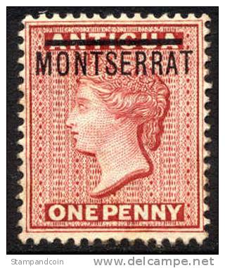 Montserrat #1 Mint Hinged 1p Victoria From 1876 - Montserrat