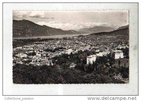 Cp, 73, Aix-les-Bains, Vue Générale Prisd Du Panoramic, Voyagée 1961 - Albens