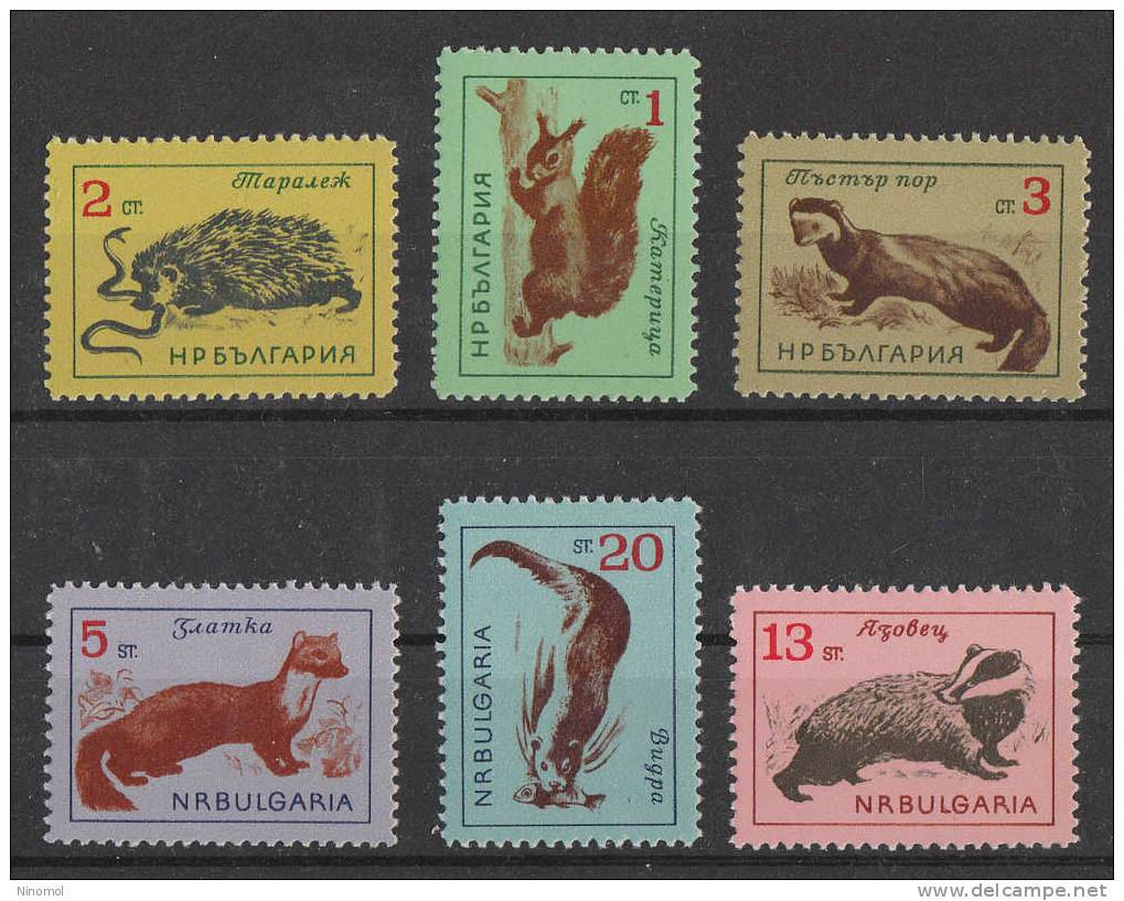 Bulgaria   -   1963.  Roditori E Mustelidi .  Rodents And Mustelids.  Complete  Set.   MNH - Nager