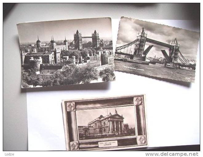 Engeland England London  Lot Set Of 3 Nice Postcards Pa Tower Bridge - 5 - 99 Cartoline