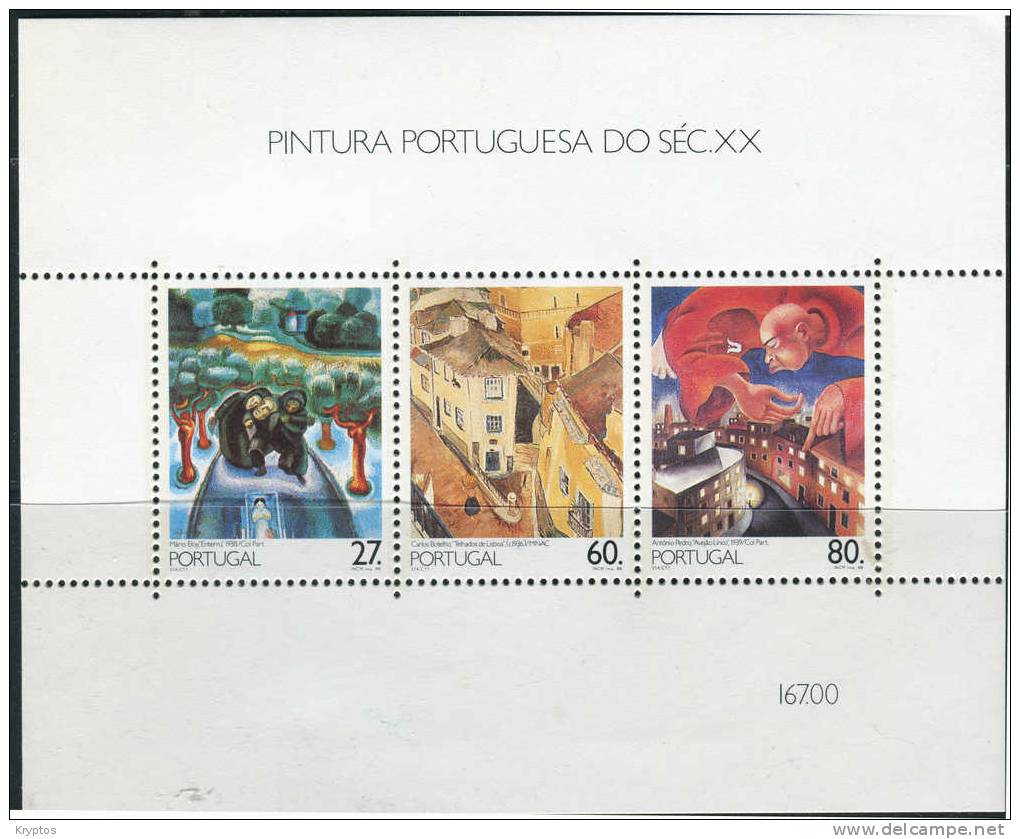 Portugal 1988 Paintings - Block - Nuovi