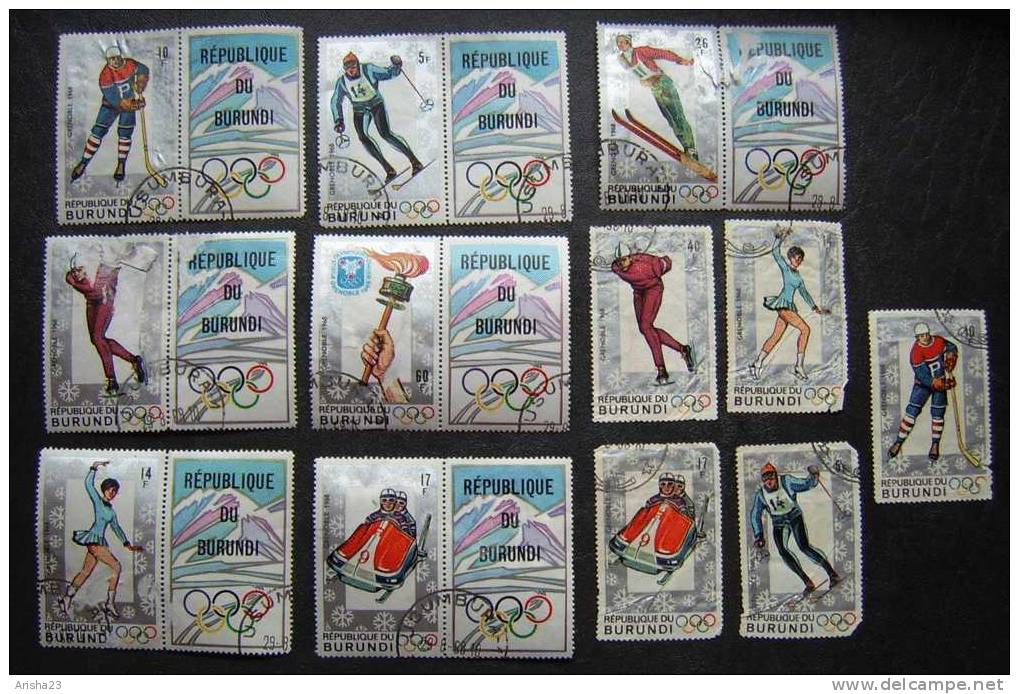 Africa Burundi 1968 - SPORT - Grenoble - Used Stamps