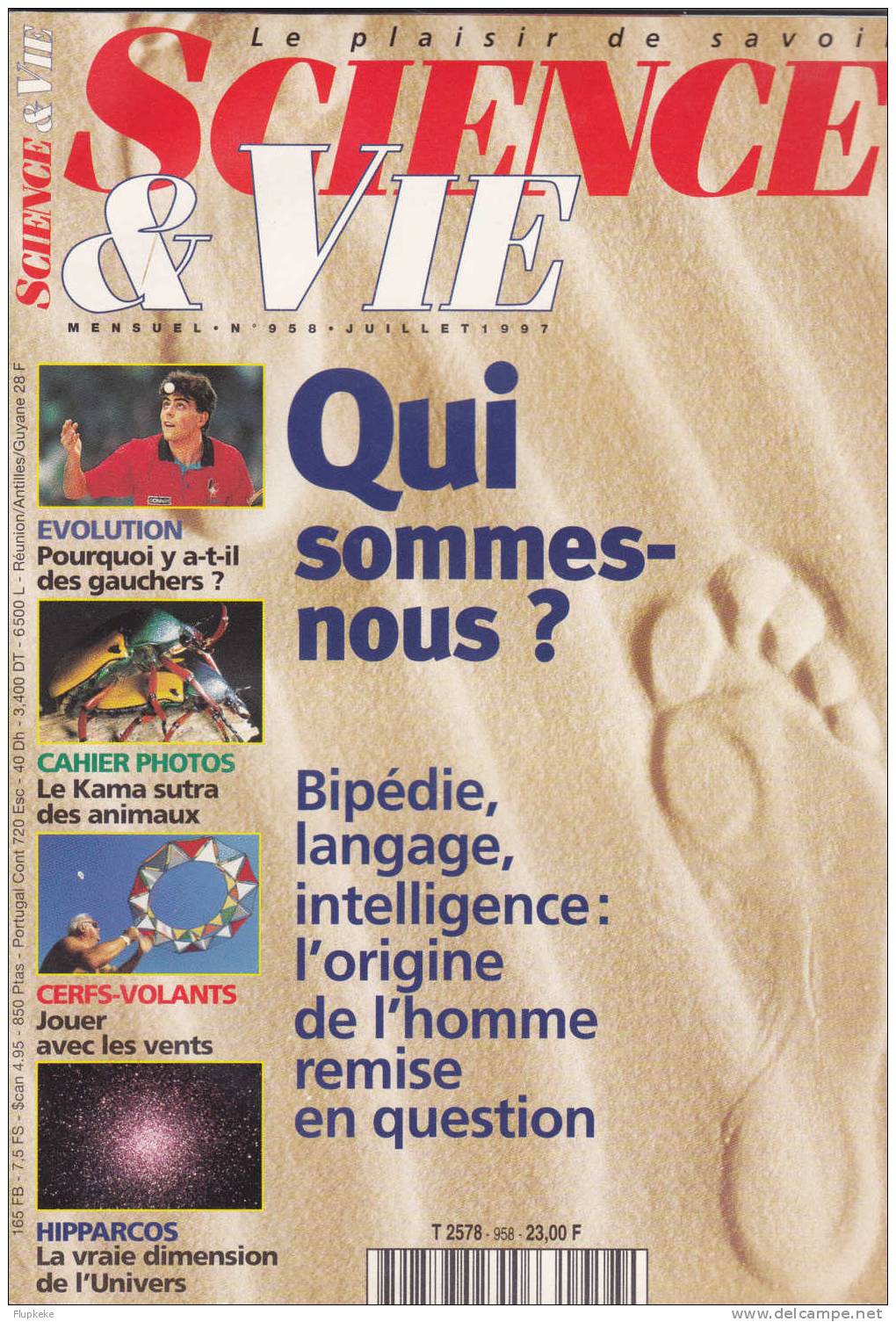 Science Et Vie 958 Juillet 1997 Qui Sommes-nous? L´Origine De L´Homme Reise En Question - Science