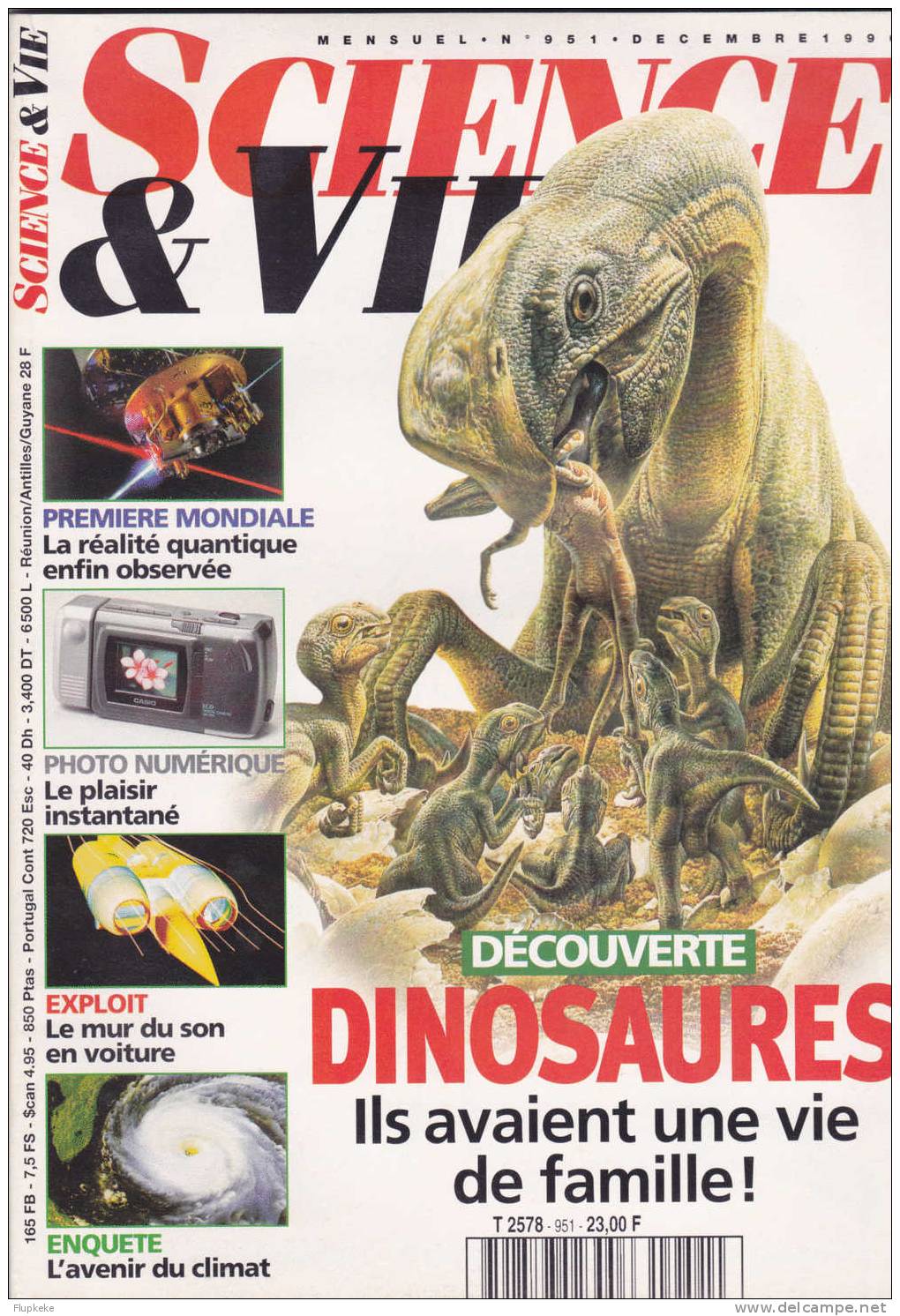Science Et Vie 951 Décembre 1996 Découverte: Les Dinosaures Ils Avaient Une Vie De Famille! - Science