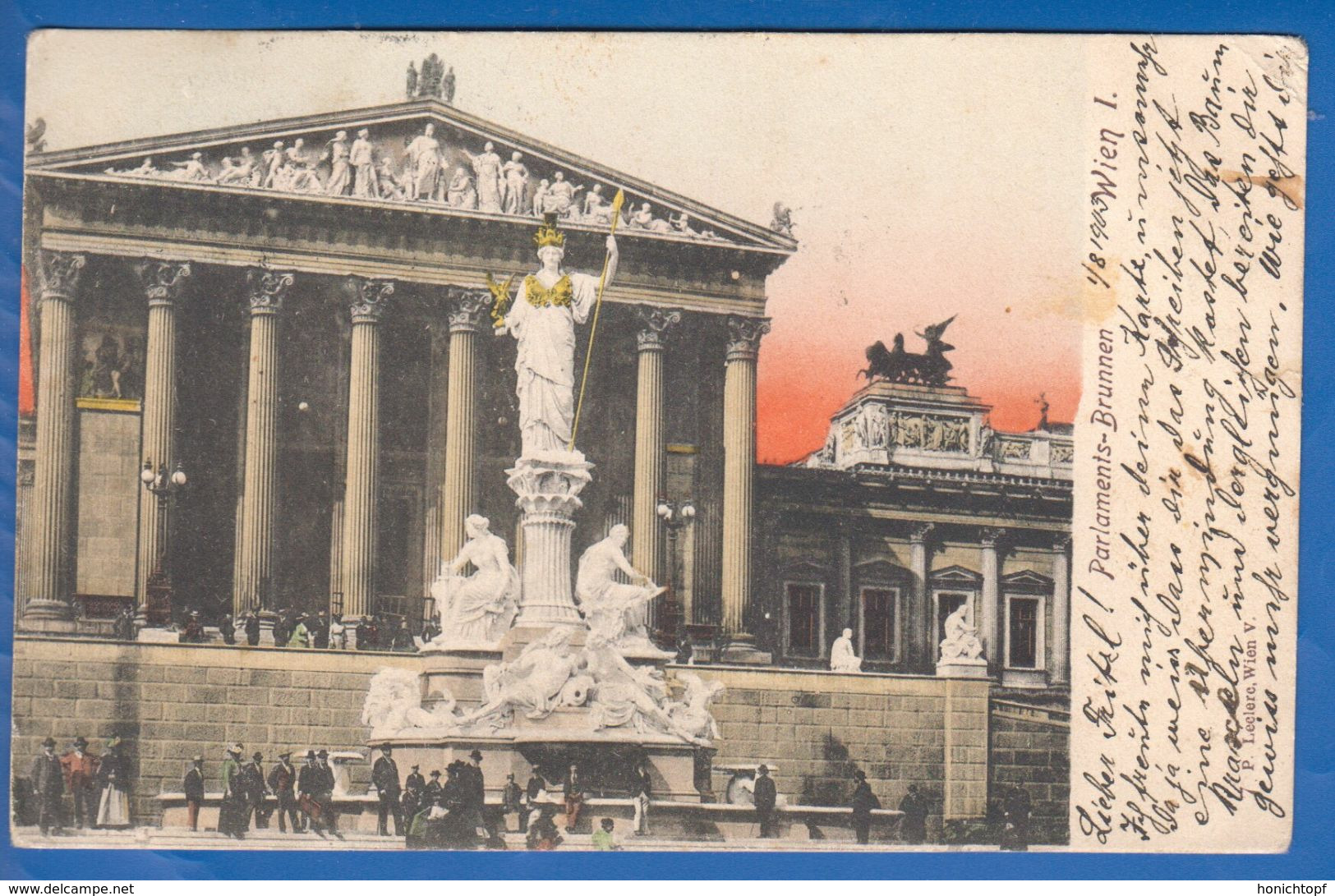 Österreich; Wien; Parlaments-Brunnen; 1903 - Wien Mitte