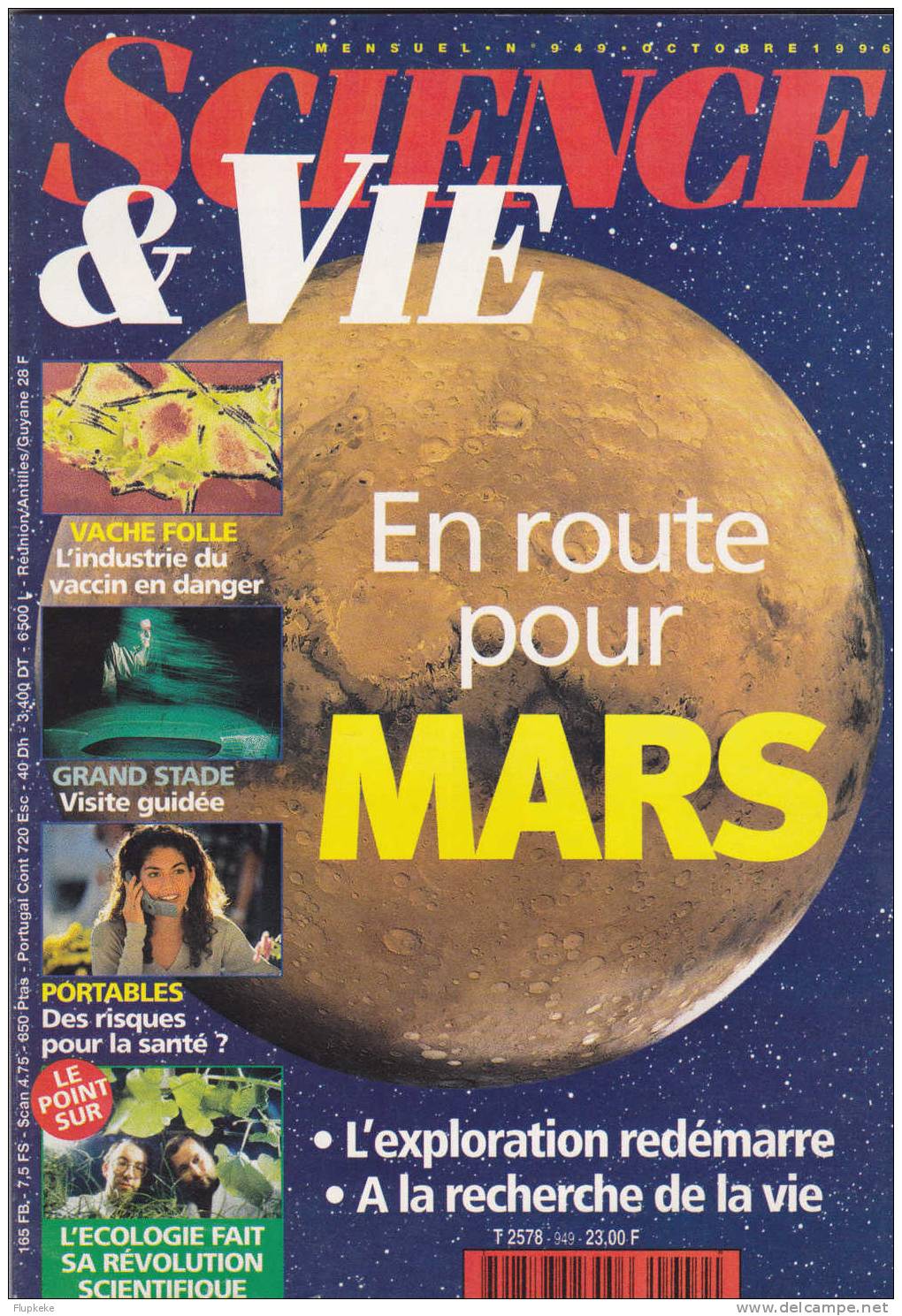 Science Et Vie 949 Octobre 1996 En Route Pour Mars - Science