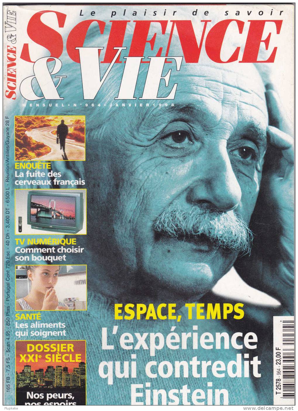 Science Et Vie 964 Janvier 1998 Espace Temps L´Expérience Qui Contredit Einstein - Ciencia