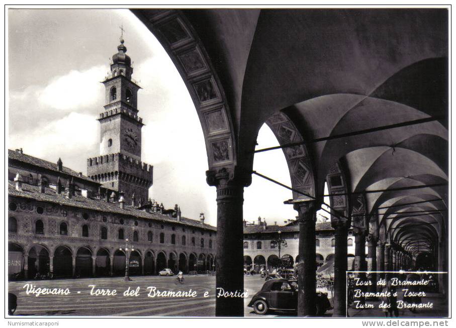 VIGEVANO TORRE DEL BRAMANTE E PORTICI NON VIAGGIATA COD.C.897 - Vigevano