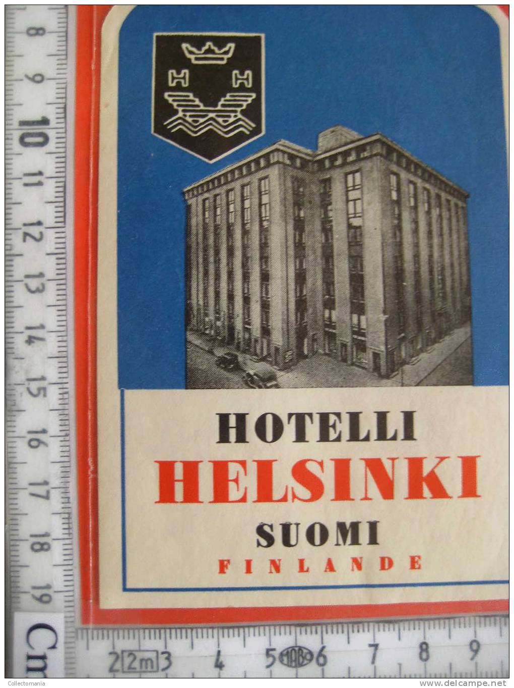 collection 36 old Hotel labels - etiquettes luggage  - design beautifull - baggage - Finlande - SUOMI -all photograped