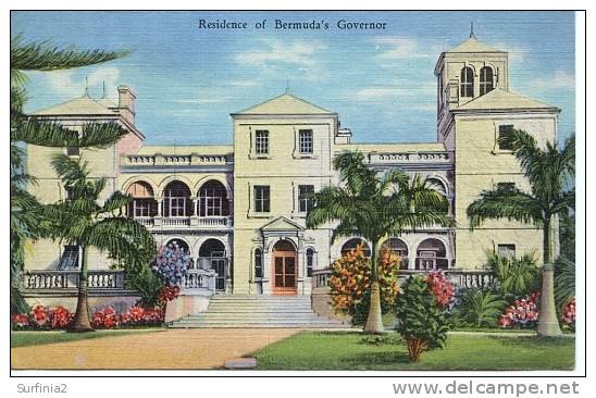 BERMUDA - RESIDENCE OF GOVERNOR - Andere & Zonder Classificatie