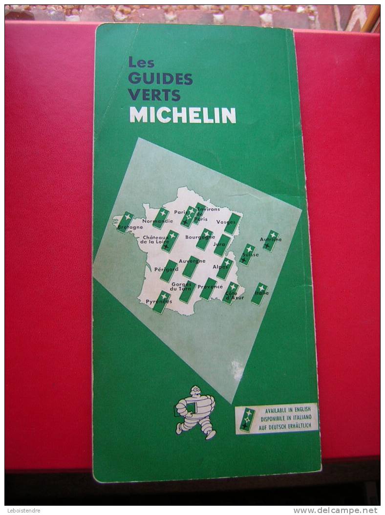 GUIDE DU PNEU MICHELIN- LES GUIDES VERTS MICHELIN  -GORGES DU TARN -CEVENNES-BAS LANGUEDOC - 18é EDITION-1963 - Michelin-Führer