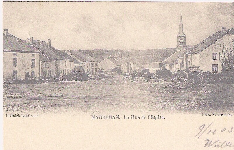 MARBEHAN - LA RUE DE L'EGLISE - Habay