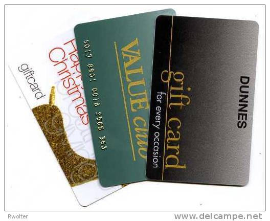 @+ Carte Cadeau - Gif Card - Lot De 3 Cartes D´Ireland (2) - Dunnes - Tarjetas De Fidelización Y De Regalo