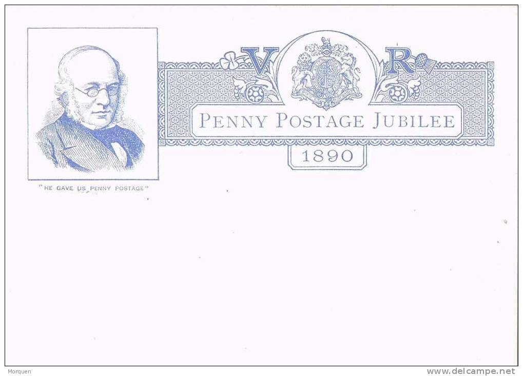 Entero Postal PENNY Postage Jubilee 1890.  Inglaterra - Lettres & Documents