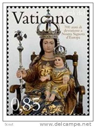 VATICANO – VATICAN CITY - VATICAN - 2009 - 700° ANN. DI NOSTRA SIGNORA D´EUROPA - 1 V. ** - Unused Stamps