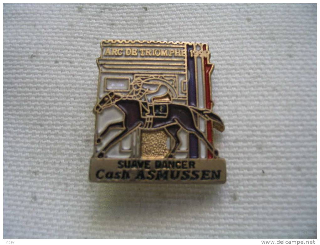 Pin´s Cheval Course Cash ASMUSSEN  Suave Dancer, Arc De Triomphe 1991 - Games