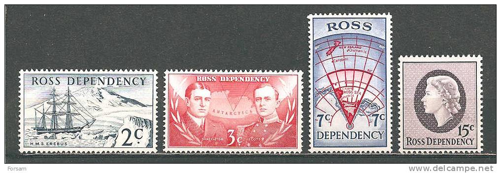 ROSS DEPENDENCY (New Zealand)..1967..Michel # 5-8...MNH...MiCV - 56 Euro. - Nuovi