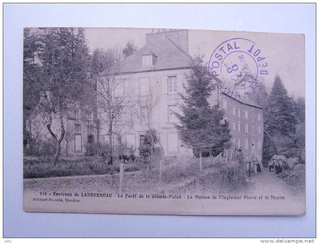 LANDERNEAU  - Environs De Landerneau - La Forêt De La Grande Palud - La Maison De L´ingénieur Pierre Et Le Moulin - Landerneau