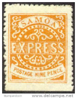 Samoa #5 Mint Hinged 5p Type IV From 1890 - Samoa