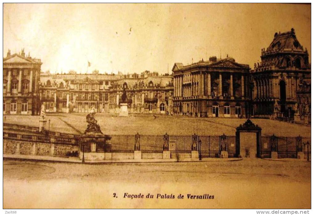 FRANCE / VERSAILLES - Facade Du PALAIS De VERSAILLES  1913. - Ile-de-France