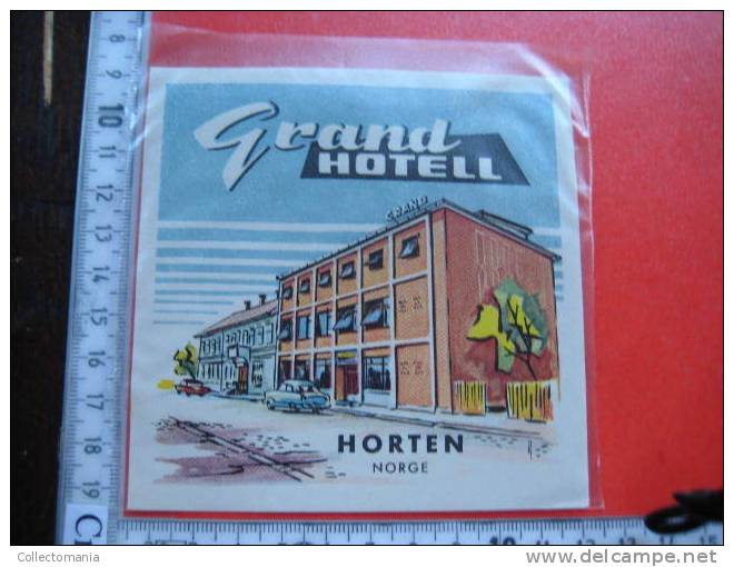99  Old Hotel Labels , Collection From Noorwegen - Norway - Norvège - Baggage Label Collection  VERY GOOD - Etiketten Van Hotels