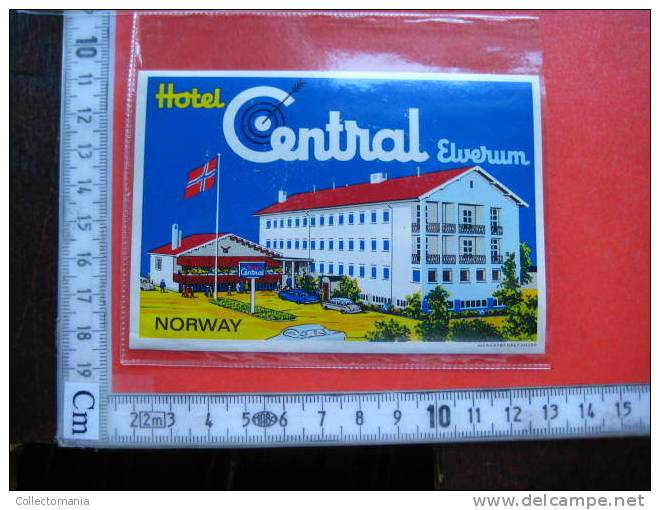 99  Old Hotel Labels , Collection From Noorwegen - Norway - Norvège - Baggage Label Collection  VERY GOOD - Hotel Labels