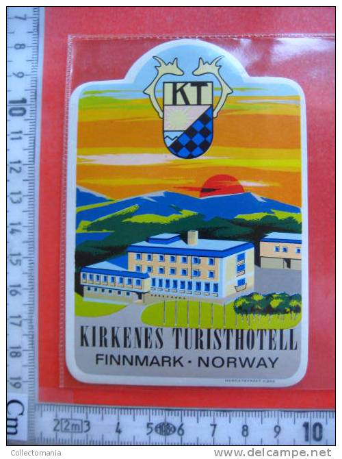 99  old Hotel labels , collection from Noorwegen - Norway - Norvège - baggage Label collection  VERY GOOD