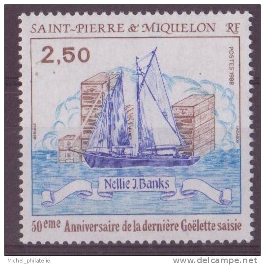 SAINT-PIERRE-ET-MIQUELON N°492** NEUF SANS CHARNIERE  LA NELLIE J. BANKS - Andere & Zonder Classificatie