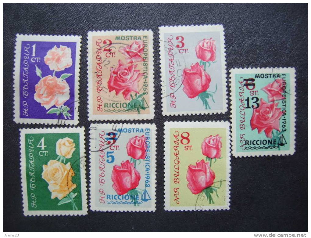 Bulgaria, 1962 - Flowers - Roses - FLORA - Gebruikt