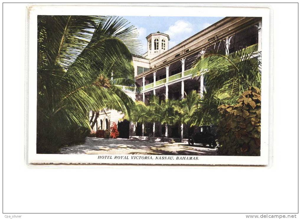 BAHAMAS Nassau, Hotel Royal Victoria, Colorisée, Ed Sand's Studio 21, 193? - Bahamas