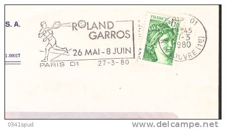 1980 France  Paris Tennis Roland Garros - Tennis