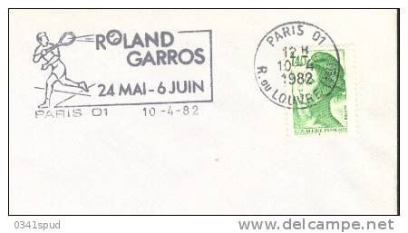 1982 France  Paris Tennis Roland Garros - Tennis