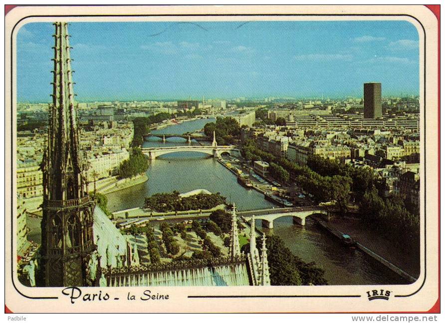 Carte Postale  75 - Paris - La Seine Depuis La Flèche De Notre Dame Trés Beau Plan - La Seine Et Ses Bords