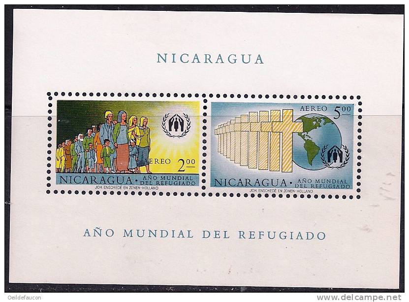 NICARAGUA - Yvert - BF 95**   - Cote 7,50 € - Réfugiés