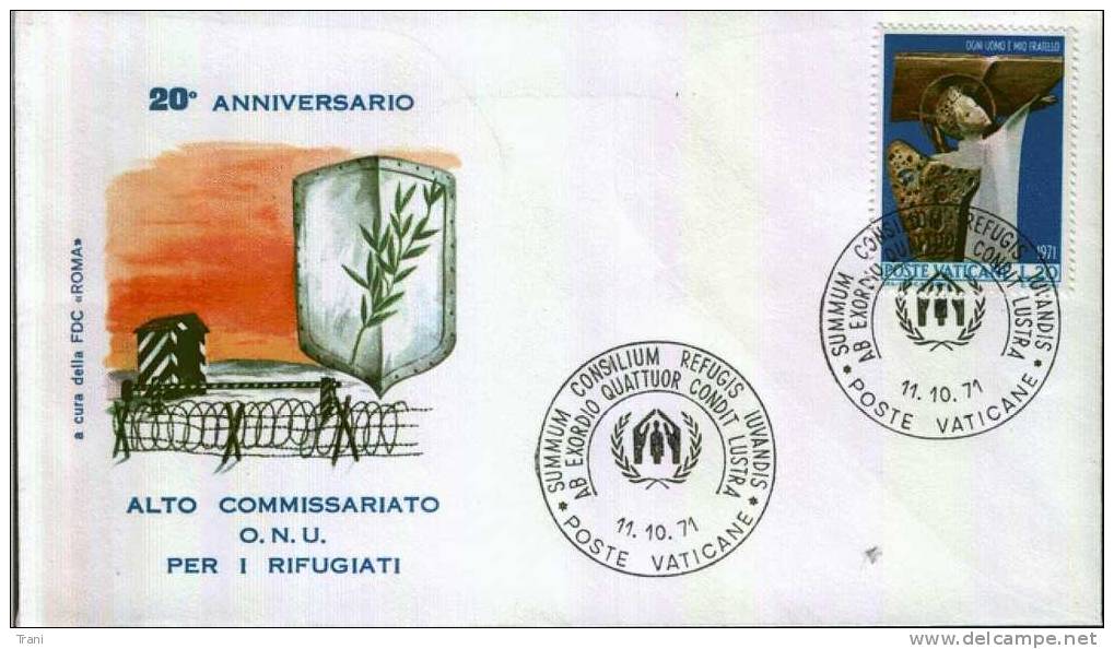 O.N.U. - PER I RIFUGIATI - Anno 1971 - Maschinenstempel (EMA)