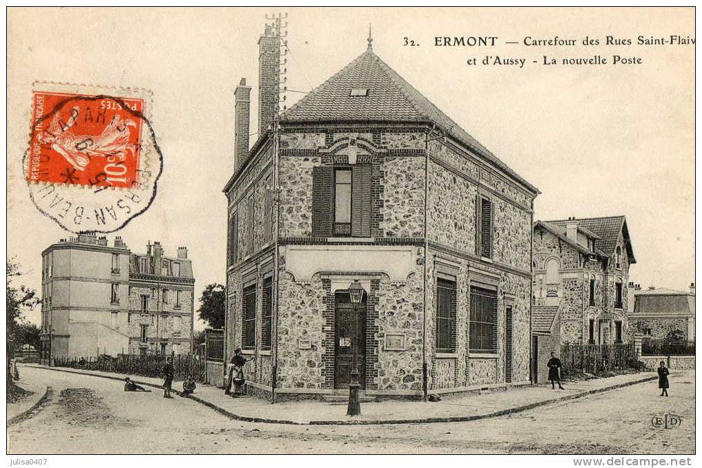 ERMONT (95) Rue Bureau De Poste Animation - Ermont-Eaubonne