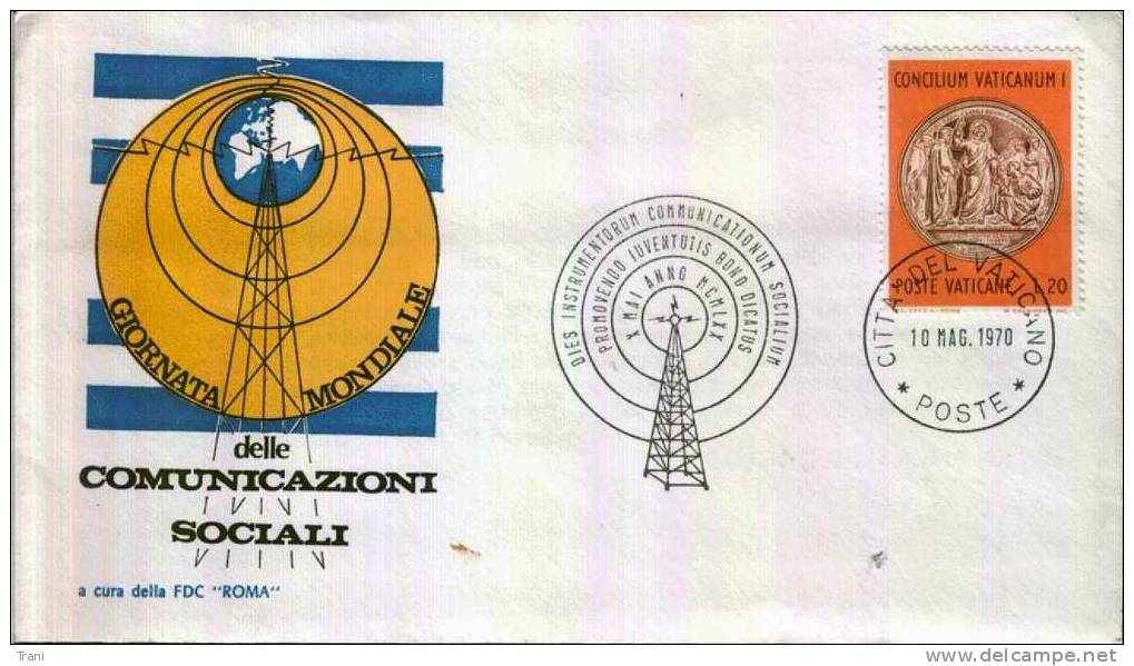 COMUNICAZIONI SOCIALI - Anno 1970 - Maschinenstempel (EMA)