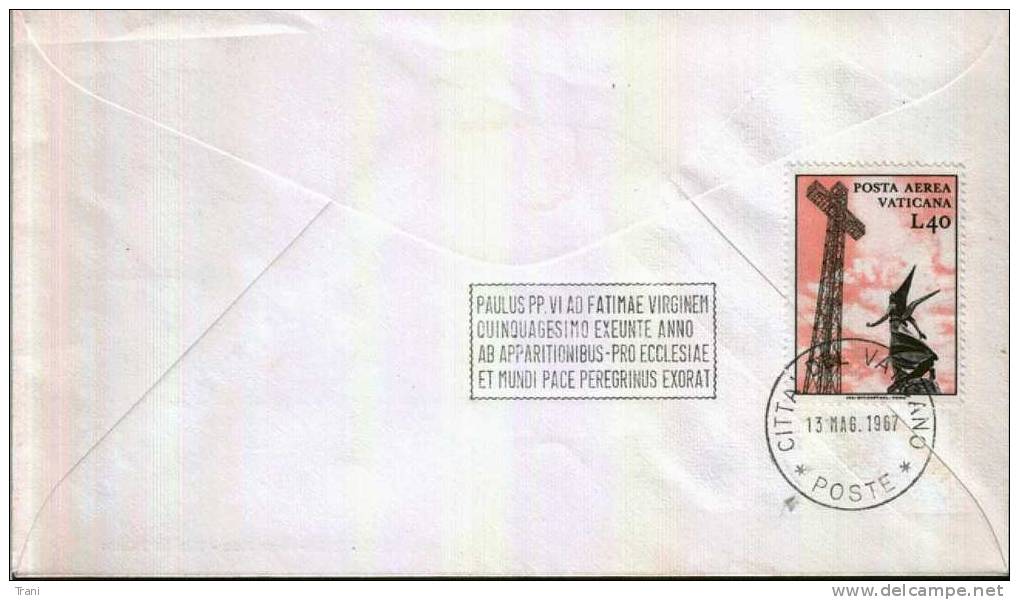 IL PAPA A LISBONA - Anno 1967 - Maschinenstempel (EMA)