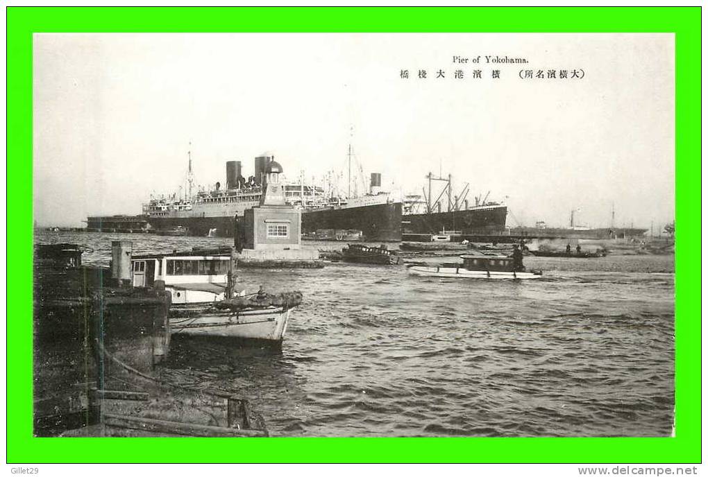 PIER OF YOKOHAMA, JAPON - ANIMATED WITH SHIPS - - Yokohama