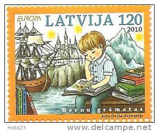 Latvia  Europa CEPT 2010  Children Book  Hedgehog + Gnome + Sailing Boats  MNH - 2010