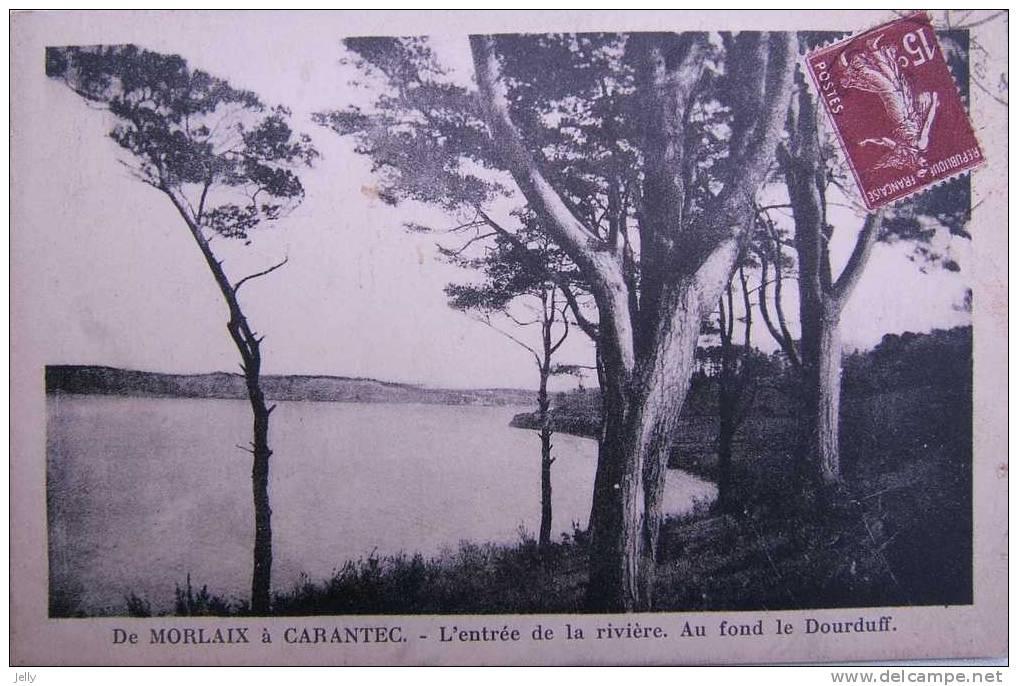 De MORLAIX à CARENTEC -  L´entrée De La Rivière - Au Fond Le Dourduff - Carantec