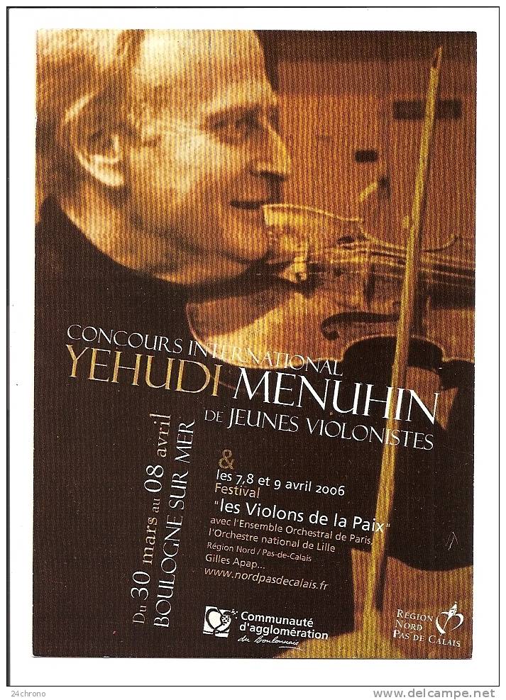 Boulogne Sur Mer: Concours International Yehudi Menuhin De Jeunes Violonistes, Violon (10-1549) - Boulogne Sur Mer