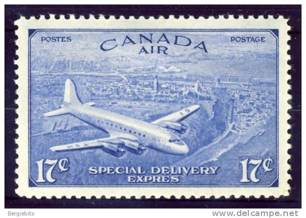 1947  Canada  King George VI  Special Delivery  Stamp, MH - Poste Aérienne: Exprès