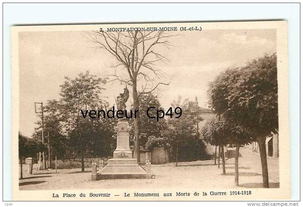 Br - 49 - MONTFAUCON SUR MOINE - Le Monument Aux Morts - Montfaucon