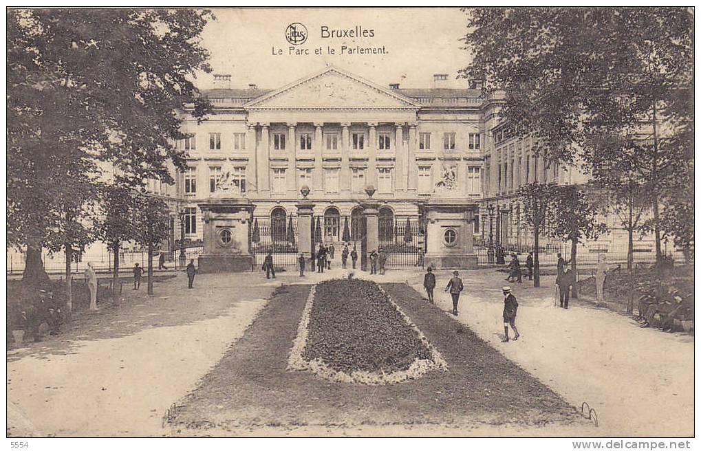 Cpa Belgique Bruxelle Le Parc Du Parlement - Parks, Gärten